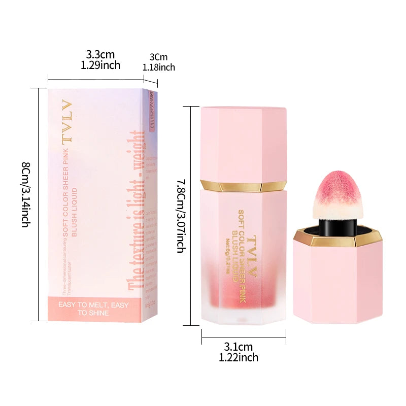 4-Color Matte Liquid Blush
