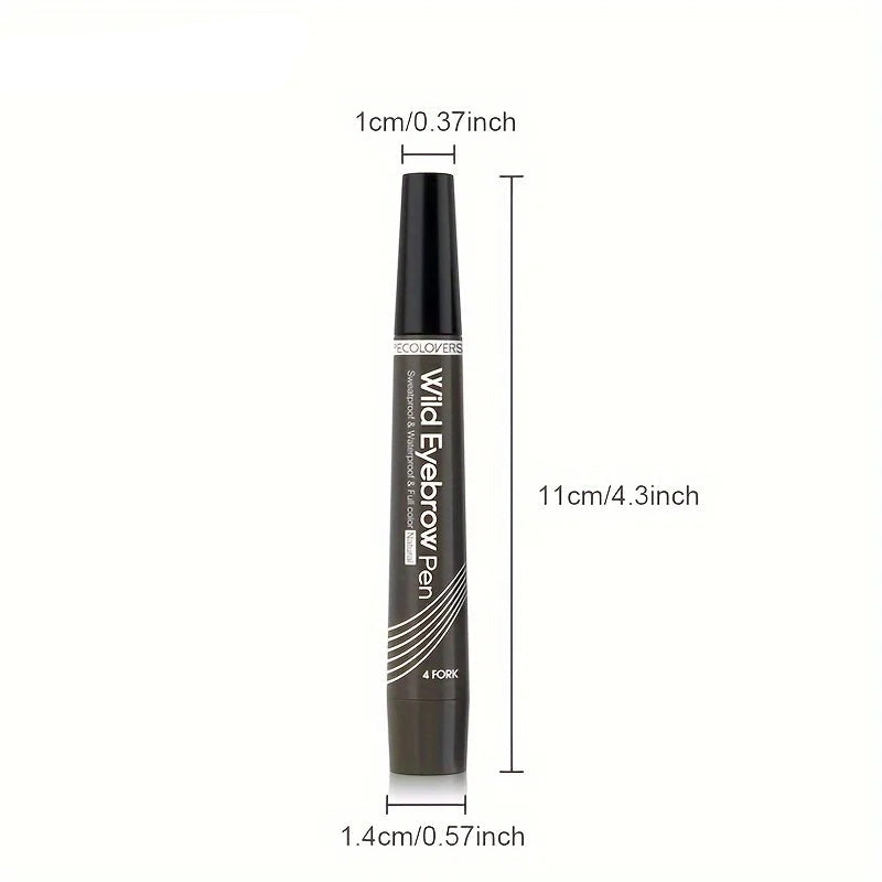 6-Color Waterproof 4-Tip Eyebrow Pen